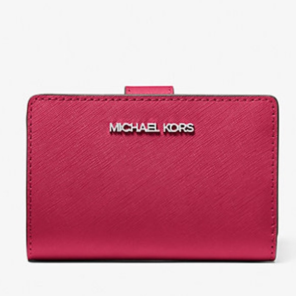 MICHAEL KORS Medium Saffiano Leather Bifold ZP CN Wallet
COLOR DK RASPBERRY
NWT - Picture 1 of 16